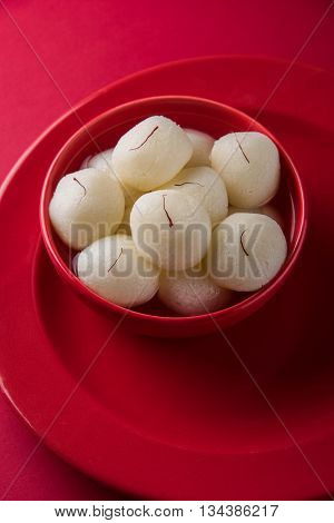 Rosogolla or Roshogolla or Rasagola or Ras Gulla, famous Bengali sweet