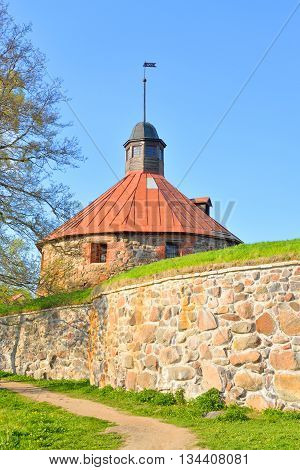 Old Korela fortress in the town of Priozersk Russia.