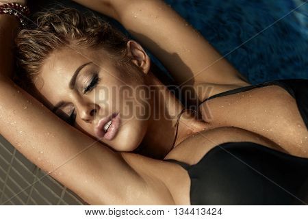 Sensual Woman In Lingerie.
