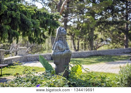 VEPRIC CROATIA - JUNE 2015: Shrine of Our Lady of Lourdes in Vepric Croatia on June 15 2015.
