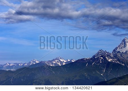 Summer Mountains In Nice Day