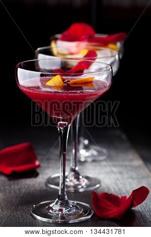 Bitter Sweet Cocktail - Gin, Campari and Berry Syrup