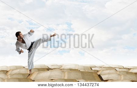 Krate man in action