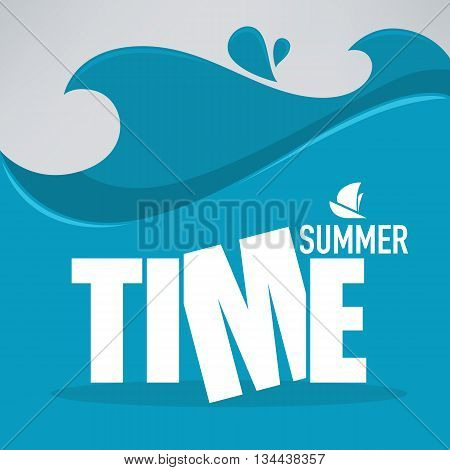 ocean or sea wave vector summer vector background