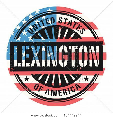 Grunge rubber stamp with the text United States of America, Lexington, vector illustration