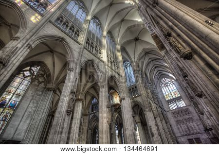 Detail Of Cologne Cathedral In Germany