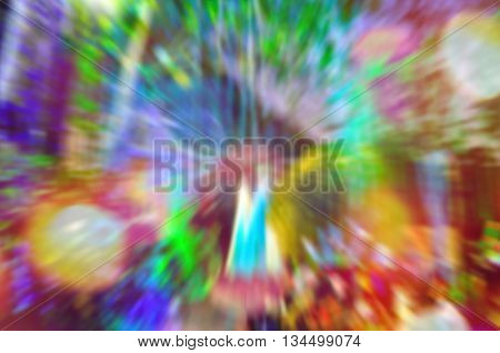 Abstract Blurred and soft photo of night festival and bokeh of lights background