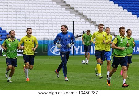 Uefa Euro 2016: Ukraine Pre-match Training In Lyon