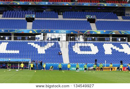 Uefa Euro 2016: Ukraine Pre-match Training In Lyon