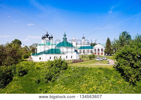 Suzdal, Russia.  Log-jerusalem Church (the Church Of The Entry Into Jerusalem) And Church Of St. Par