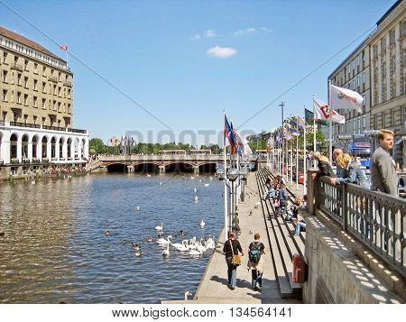 Hamburg Jungfernstieg, Germany