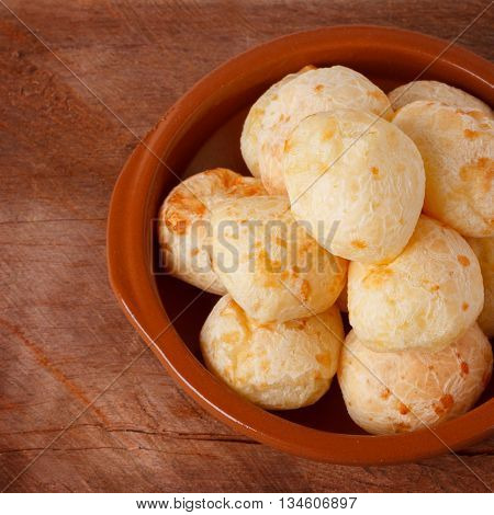 Brazilian Snack Cheese Bread (pao De Queijo) In Bowl