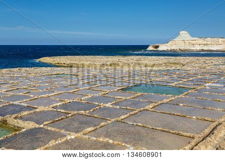 Salt Pans On Xwejni Bay