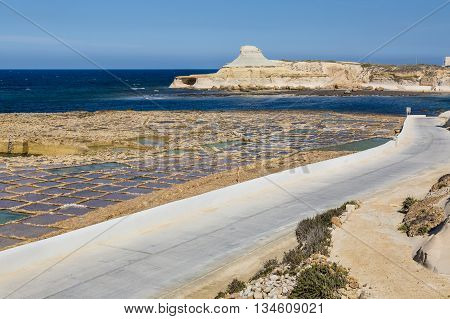 Salt Pans On Xwejni Bay