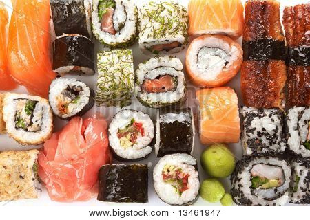  Diferentes tipos de sushi