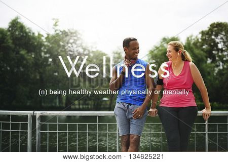 Salubrious Wellness Healthy Fitness Strong Powerful Concept