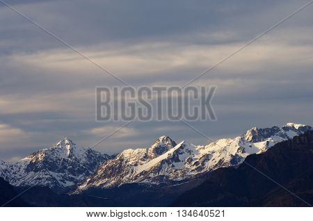 Mountains in Tena Valley, Pyrenees, Huesca, Aragon, Spain.
