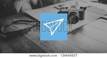 Paper Airplane Rocket Launce Growth Success Startup Concept