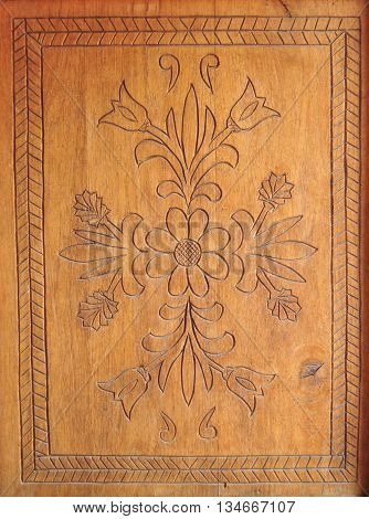 carved clear brown wood pattern texture background