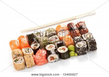 Diferentes tipos de sushi