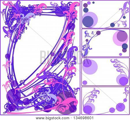 Abstract composition, art desing, vector frame, title page, cover page.