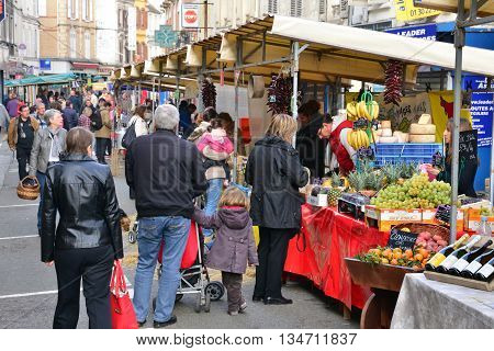 Meulan France - october 11 2015 : the sheese festival in autumn