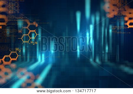 Digital Code Number Abstract Technology Background