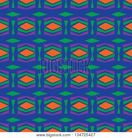 Seamless abstract vector doodle pattern in color background