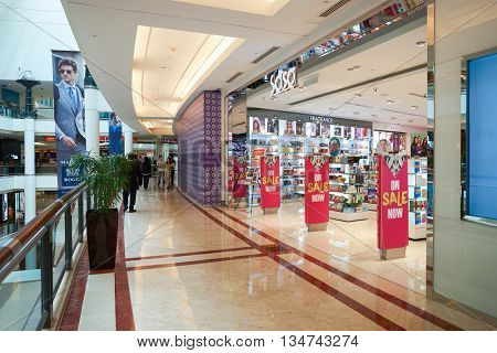 KUALA LUMPUR, MALAYSIA - MAY 09, 2016: Sasa store in Suria KLCC. Sa Sa International Holdings selling cosmetics, personal care, skin care and baby care products, often at discounted prices