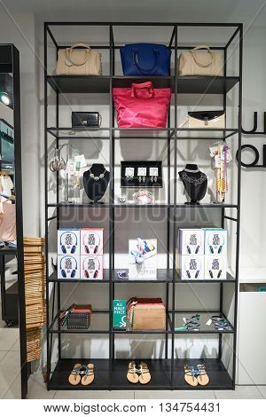 KUALA LUMPUR, MALAYSIA - MAY 09, 2016: United Colors of Benetton in Suria KLCC. Benetton Group S.r.l. is a global fashion brand, based in Ponzano Veneto, Italy.
