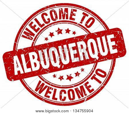 welcome to Albuquerque stamp. welcome to Albuquerque.