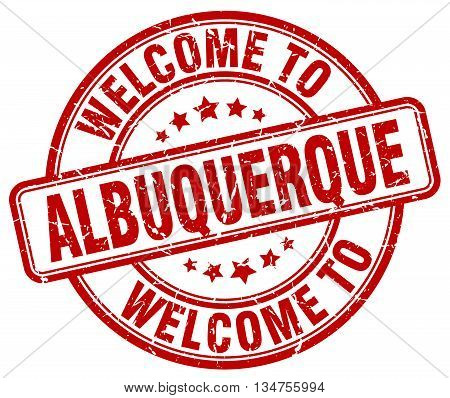 welcome to Albuquerque stamp. welcome to Albuquerque.