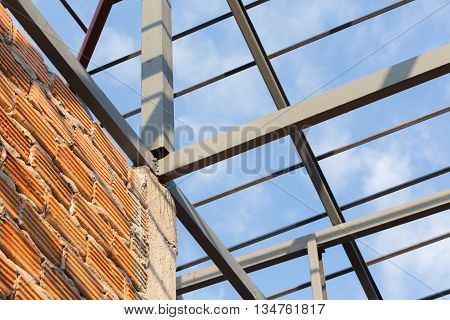 Steel Beams Roof Truss Residential Building Construction Industry