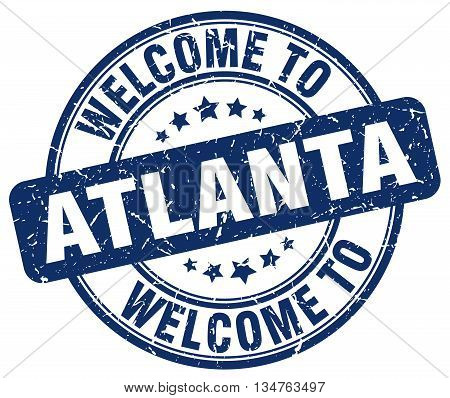 welcome to Atlanta stamp. welcome to Atlanta.