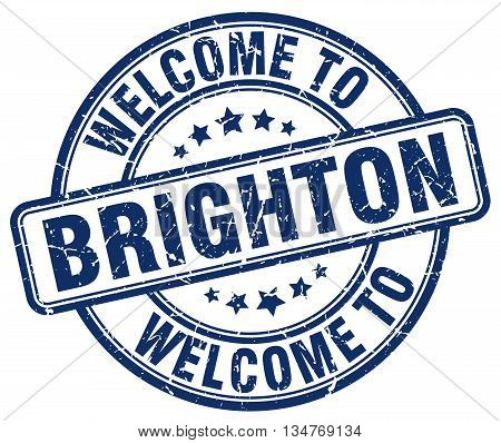 welcome to Brighton stamp. welcome to Brighton.