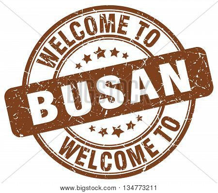welcome to Busan stamp. welcome to Busan.
