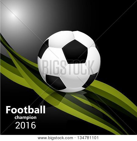 Football vector. Design for Brasil soccer champion.