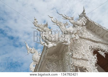 Wat Rong Khun - The White temple Chiang Rai, Thailand.