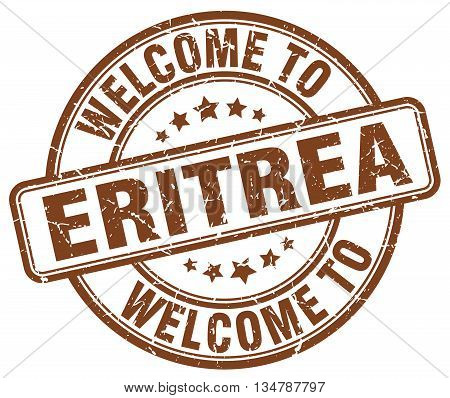 welcome to Eritrea stamp. welcome to Eritrea.