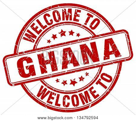 welcome to Ghana stamp. welcome to Ghana.