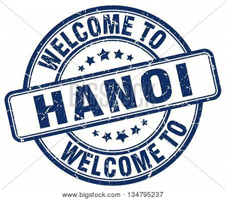 welcome to Hanoi stamp. welcome to Hanoi.