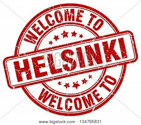 welcome to Helsinki stamp. welcome to Helsinki.