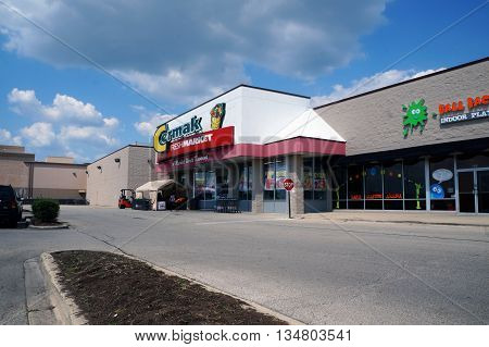 NAPERVILLE, ILLINOIS / UNITED STATES - JULY 23, 2015: One may shop for groceries at Cermak's Fresh Market in Naperville.