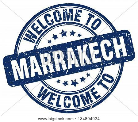 welcome to Marrakech stamp. welcome to Marrakech.