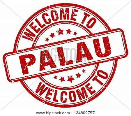 welcome to Palau stamp. welcome to Palau.