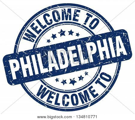 welcome to Philadelphia stamp. welcome to Philadelphia.