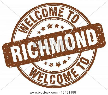 welcome to Richmond stamp. welcome to Richmond.