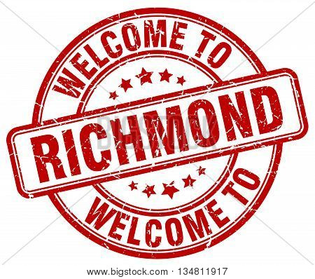 welcome to Richmond stamp. welcome to Richmond.
