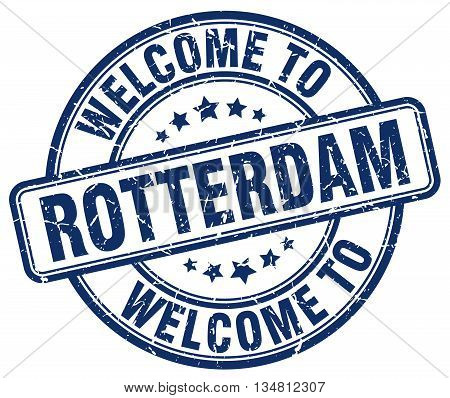 welcome to Rotterdam stamp. welcome to Rotterdam.