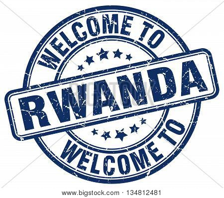 welcome to Rwanda stamp. welcome to Rwanda.